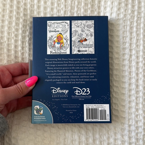 NWT Disney Postcard Mini Coloring Book - Picture 3 of 4